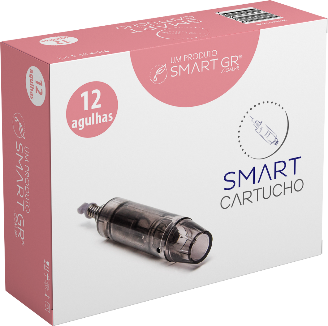 Cartucho Smart Derma Pen Preto 12 - Cx10 Smart GR