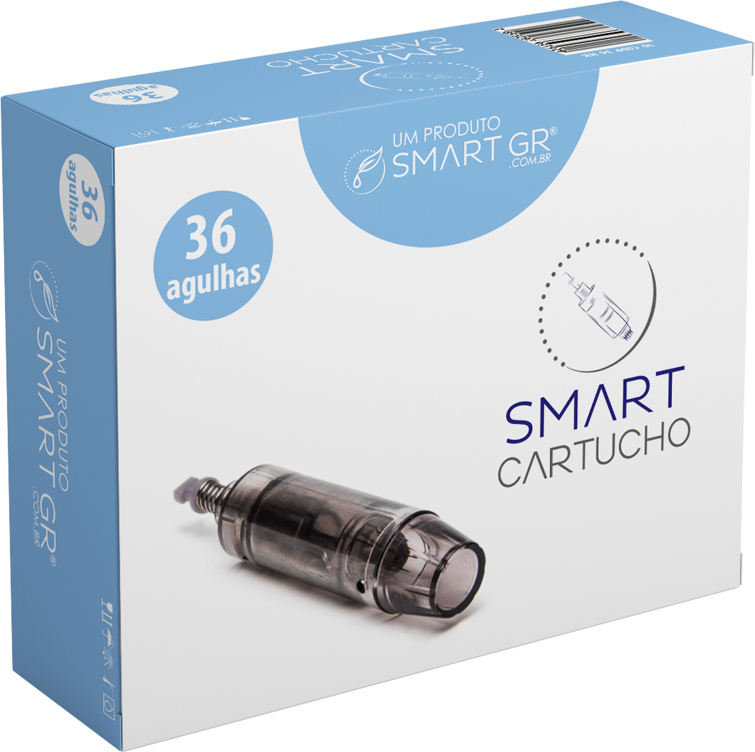 Cartucho Smart Derma Pen Preto 36 - Cx10 Smart GR